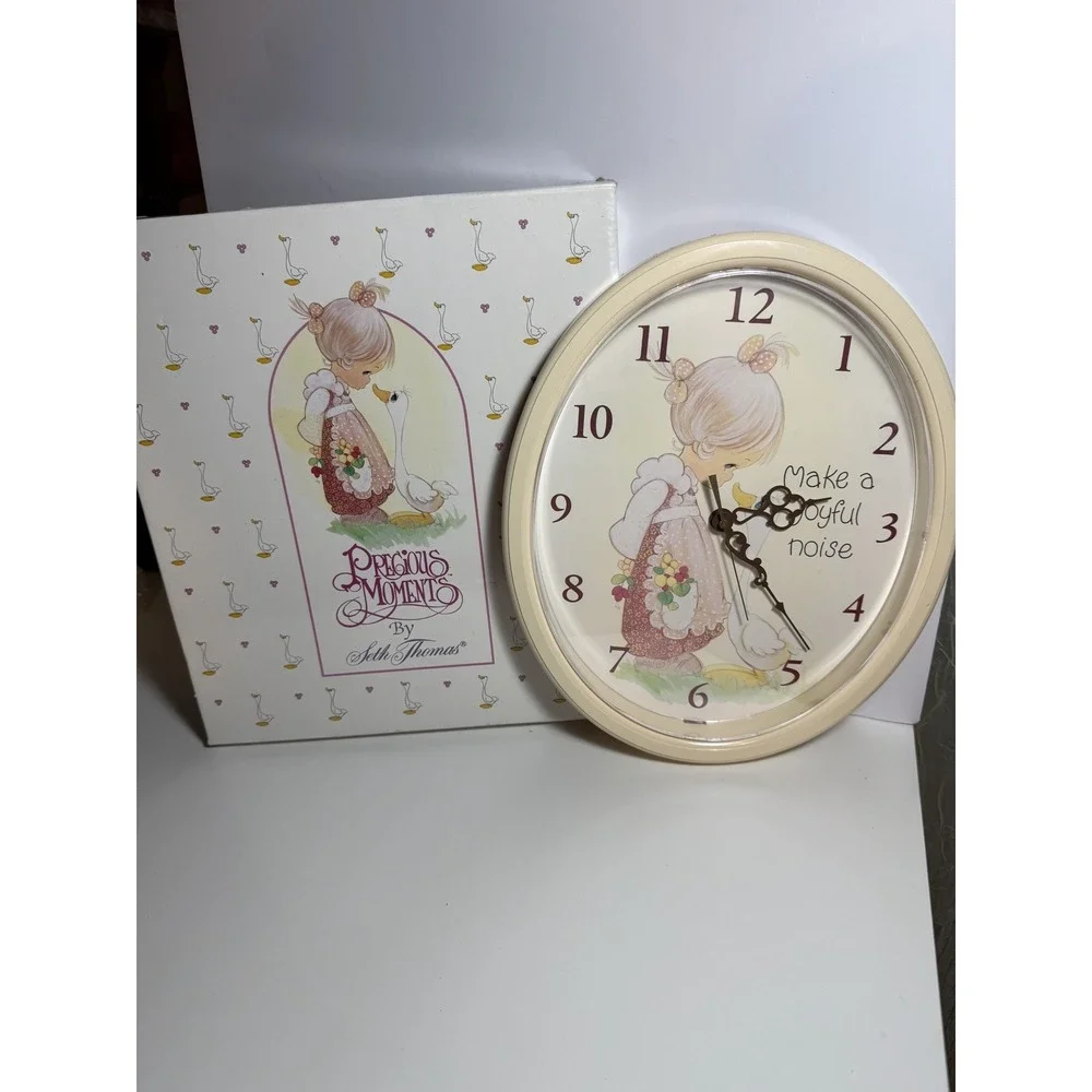Precious Moments Make a Joyful Noise Easy To Read Quartz Wall Clock Model 6113